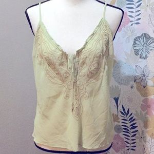 Victoria’s Secret sage green camisole size large.  Excellent condition